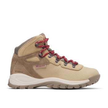 Dámské Turistické Boty Columbia Newton Ridge Canvas Waterproof Červené KPLDQZ179